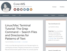 Tablet Screenshot of coreyms.com